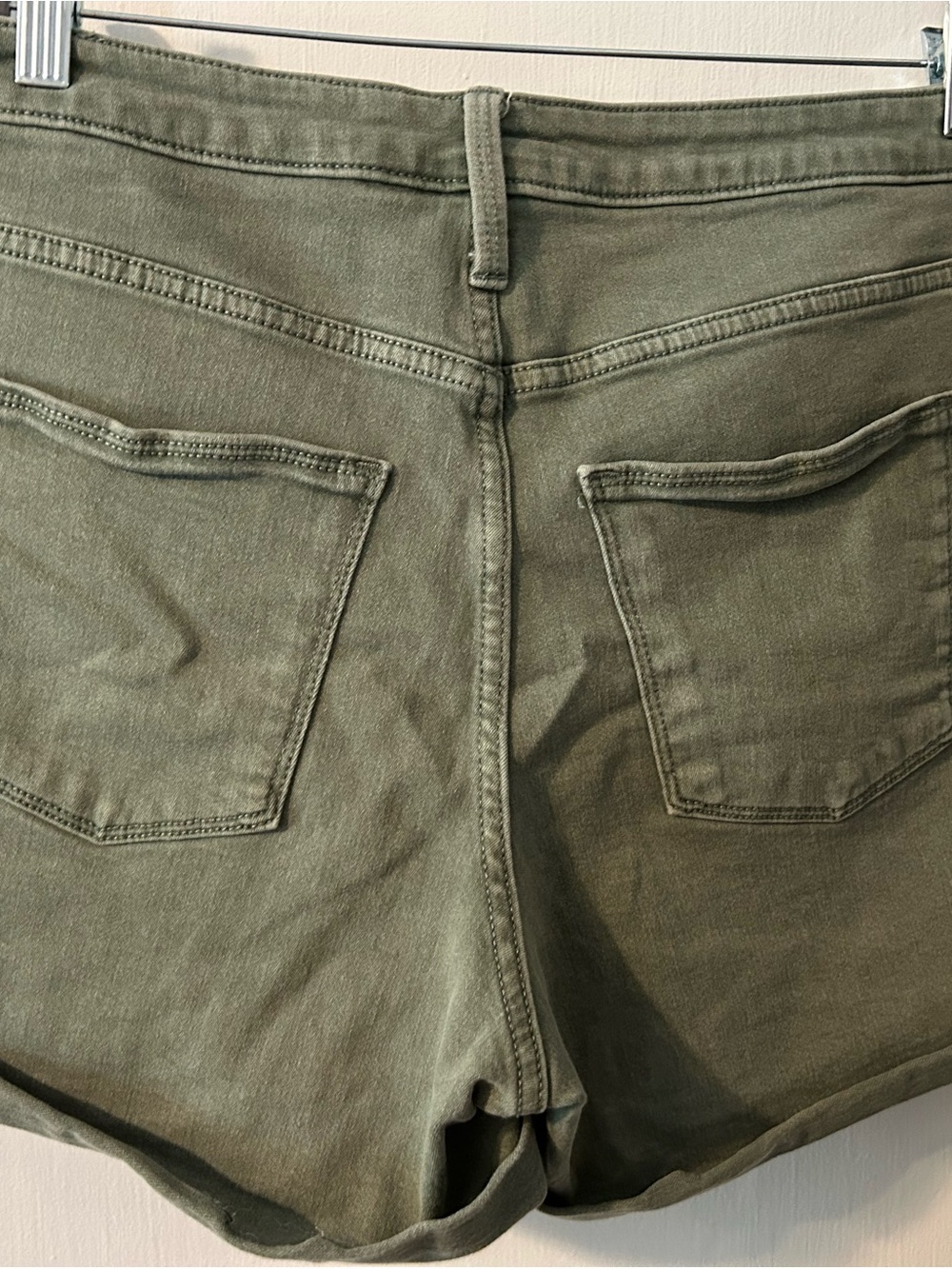 Universal Thread Olive Green Denim Shorts - Picture 4 of 4